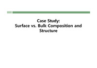 properties of bulk and surface (벌크와 표면의 차이 분석)