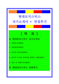 현대로지스틱스 자소서 마케팅분야 자기소개서 면접후기 지원동기 합격스펙