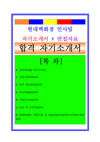 현대백화점 자기소개서 경영지원 면접후기 지원동기 합격스펙