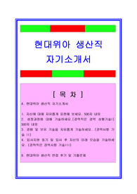 현대위아 생산직/생산기술직/생산관리 자기소개서 BEST 합격샘플 + 면접기출 및 예상질문수록, 현대위아자기소개서, 현대위아 자소서, 현대위아 생산기술직 자기소개서, 현대위아 생산직자소서, 현대위아 생산관리자소서, 현대위아 채용정보, 현대위아 면접후기, 현대위아 면접족보