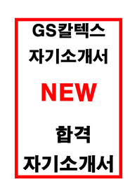 GS칼텍스 합격자기소개서