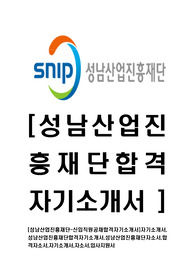 [성남산업진흥재단-신입직원공채합격자기소개서]자기소개서,성남산업진흥재단합격자기소개서,성남산업진흥재단자소서,합격자소서,자기소개서,자소서,입사지원서
