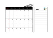 2013년 계사년 달력 1월~12월(메모가능)