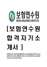 [보험연수원-신입직원공채합격자기소개서]보험연수원자기소개서,합격자기소개서,보험연수원자소서,연수원합격자소서,보험자기소개서,자소서,입사지원서