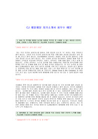 [CJ제일제당자기소개서] 제당제당합격자기소개서(CJ제일제당 신입공채 자소서)CJ제일제당자기소개서자소서