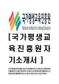 [국가평생교육진흥원-정규직공채합격자기소개서]국가평생교육진흥원자기소개서,합격자기소개서,국가평생교육진흥원자소서,평생교육진흥원합격자소서,자기소개서,자소서,입사지원서