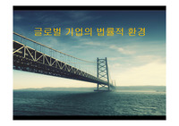 글로벌 기업의 법률적 환경