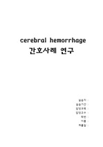 [간호학] 뇌출혈(cerebral hemorrhage)