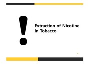 담배가루 속에 포함된 니코틴을 추출및 함량계산
