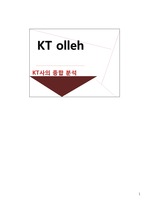 KT  Olleh 기업의 환경분석, SWOT, 소비자 분석, 마케팅 믹스