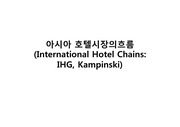 아시아 호텔 시장의 흐름 IHG Kampinski Hotel Chains