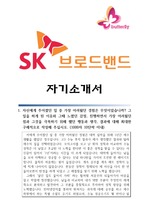 SK브로드밴드 자기소개서(기술, IT)