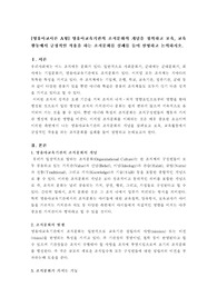 [영유아교사론 A형] 영유아교육기관의 조직문화의 개념을 정의하고 보육, 교육활동에서 긍정적인 작용을 하는 조직문화를 실례를 들어 설명하고 논의하시오.