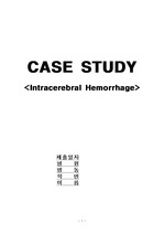 뇌내출혈 Intracerebral Hemorrhage 케이스스터디