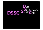 태양전지 DSSC (Dye Sensitized Solar Cell) 원리, 이론, 동향, 특허, 논문 정리 ppt