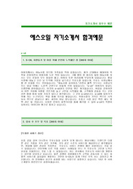 [에스오일자기소개서] S-Oil 자기소개서 예문 -에쓰오일합격자기소개서(S-Oil합격자소서) -에스오일 공채 입사지원서(에쓰오일신입자기소개서)