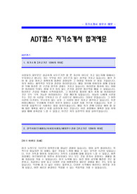 ADT캡스 자기소개서 [ADT캡스 합격 자기소개서] ADT캡스 합격자소서_보안회사(보안업체) 자기소개서_시큐리티 전문업체 자소서(입사지원서)_TYCO그룹 ADT캡스 합격자기소개서예문