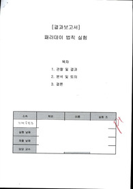 물리 실험 패러데이법칙 실험 [결과]