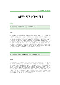 [LG전자자기소개서] LG전자 합격 자기소개서 -LG전자자기소개서예문(LG전자합격자소서) -LG그룹 대졸공채 입사지원서(LG전자신입자기소개서샘플)