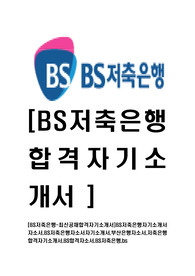 [BS저축은행-최신공채합격자기소개서]BS저축은행자기소개서자소서,BS저축은행자소서자기소개서,부산은행자소서,저축은행합격자기소개서,BS합격자소서,BS저축은행
