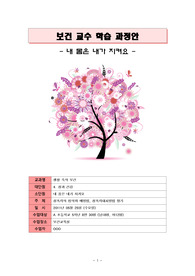 성폭력 예방 보건교육 교수-학습과정안 세안 [보건교직실습]