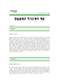 [한솔홈데코자기소개서] 한솔홈데코 자기소개서 예문 -한솔홈데코합격자기소개서(한솔홈데코합격자소서) -한솔홈데코 신입 입사지원서
