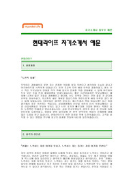 [현대라이프자기소개서] 현대라이프 자기소개서 예문 -현대라이프합격자기소개서[현대라이프합격자소서] -현대라이프생명보험 공채 입사지원서(현대라이프보험 신입 자기소개서]