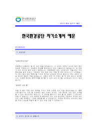 한국환경공단 자소서