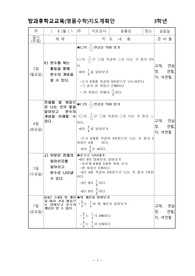 3학년 지도계획안(주안)-2분기[1]