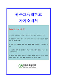 광주교육대학교 자기소개서, 대입자기소개서, 대입자소서, 대학교자기소개서, 대학교자소서