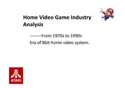 닌텐도 게임사업 분석(Home Video Game Industry Analysis)