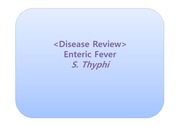S.Typhi(enteric fever)
