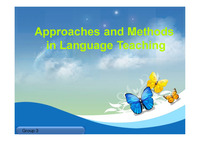 Approaches and Methods in Language Teaching