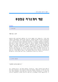 [후성정공자기소개서] 후성정공 합격 자기소개서 예문 후성정공 품질관리 합격 자소서 샘플 후성정공 품질관리직 공채 입사지원서 후성정공 품질관리직 자소서 양식(후성정공 자기소개서)
