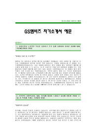 [GS엠비즈자기소개서] GS엠비즈 합격 자기소개서 예문 GS엠비즈 영업직 합격 자소서 샘플 GS엠비즈 영업 공채 입사지원서 GS엠비즈 자소서 양식