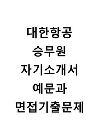 [대한항공자기소개서+면접기출문제][대한항공승무원자소서][대한항공스튜어디스합격자기소개서][대한항공자소서항목]