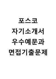 [포스코자기소개서+면접기출문제][포스코자소서][포스코합격자기소개서][포스코자소서항목]
