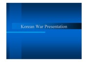 한국 전쟁 (Korean War) 영어 ppt 보고서 발표 자료 Social study