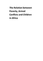 아프리카 빈곤,분쟁 그리고 아이들(소년병) The rerlations between poverty, conflict and children