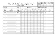 외주업체노무일지(Daily work sheet of outsourcing company)