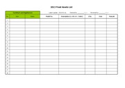 고정자산목록 (Fixed Assets List)