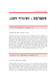 LG전자 환경안전관리 합격자기소개서 + 면접기출문제 [LG전자자기소개서][LG전자자소서][LG전자환경안전분야자기소개서][LG전자환경안전관리분야자소서]