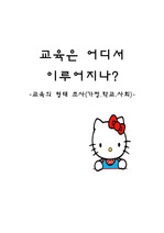 교육학개론,교육의형태