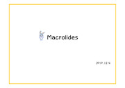 Macrolides (항생제) 한글 PPT자료