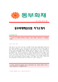 [동부화재자기소개서+면접기출문제] 동부화재자소서,동부화재공채자기소개서,동부화재채용자소서항목