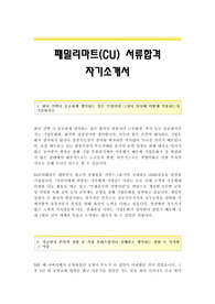 패밀리마트(CU) 서류합격 자기소개서 패밀리마트합격자소서 패밀리마트(CU)공채입사지원서견본 CU자소서족보 패밀리마트자기소개서