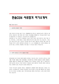 한솔CSN 서류합격 자기소개서 한솔CSN합격자소서 한솔CSN공채입사지원서 한솔CSN채용자기소개서자소서 한솔CSN자기소개서족보 한솔자소서족보