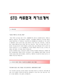 STO 서류합격 자기소개서 STO(에스티오)합격자소서 에스티오(STO)공채입사지원서 STO(에스티오)채용자기소개서자소서 STO자기소개서예문