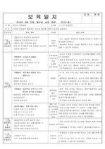 9월 보육일지