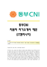 동부CNI 서류합격 자기소개서 동부CNI합격자소서 동부CNI(IT엔지니어)공채입사지원서 동부씨엔아이채용자기소개서자소서 동부CNI(엔지니어)자기소개서족보 동부그룹자소서항목